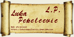 Luka Pepelčević vizit kartica